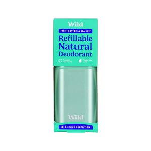 Wild Refillable Natural Deodorant - Fresh Cotton & Sea Salt